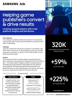 Helping Game Publishers Convert & Drive Results