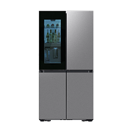 Bespoke 29 cu. ft. 4/Door Flex™ Refrigerator with Beverage Zone™ & Auto Open Door in Stainless Steel