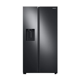 27.4 cu. ft. Large Capacity Side-by-Side Refrigerator in Black Stainless Steel