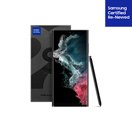 Get Galaxy S22 Ultra Certified Re-Newed Unlocked devices from up to 31% off regular price