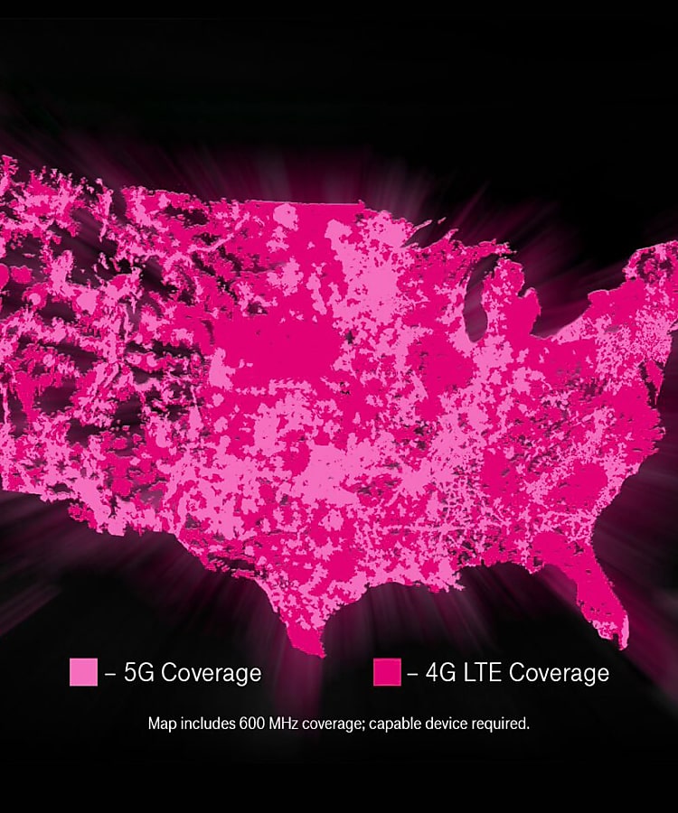 T-Mobile: America's largest nationwide 5G network