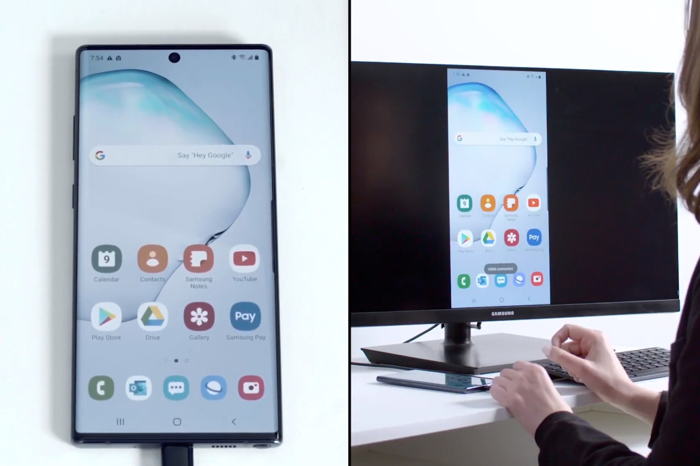 Switching Between Samsung DeX and Screen Mirror Mode, Video