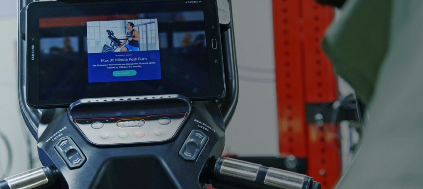 Bowflex personalizes the workout experience with AI and tablet video