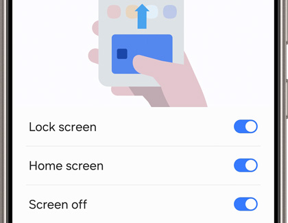 Quick access settings for Swipe up gesture