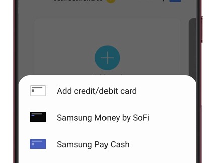 List of payment card options
