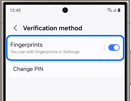 Fingerprints highlighted