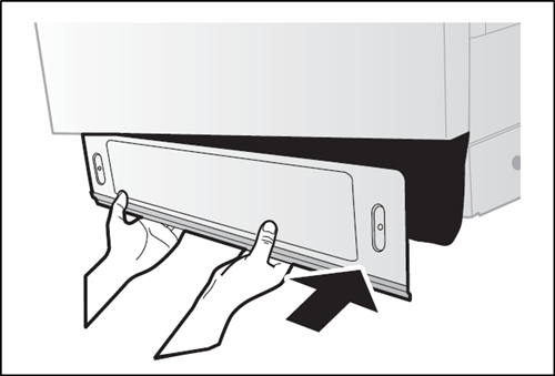 The dishwasher kickplate