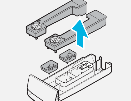 Illustration of auto detergent and softener being pulled out