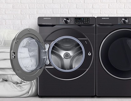 Samsung Washer with door open