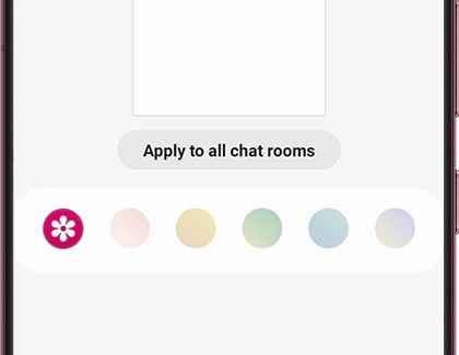List of options to customize chat rooms