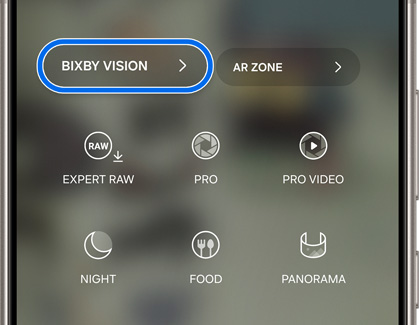 Bixby Vision highlighted