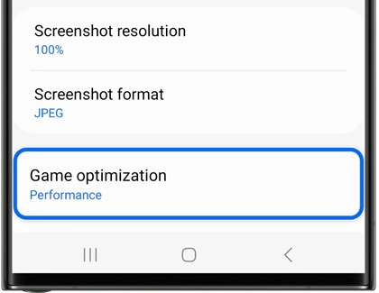 Game optimization highlighted