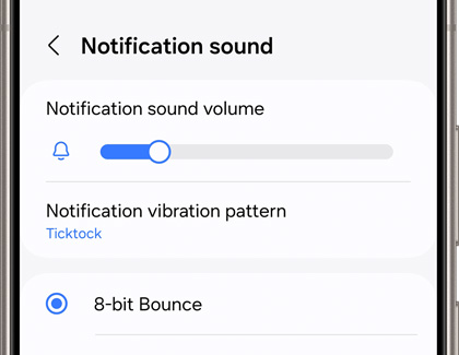 Notification sound settings