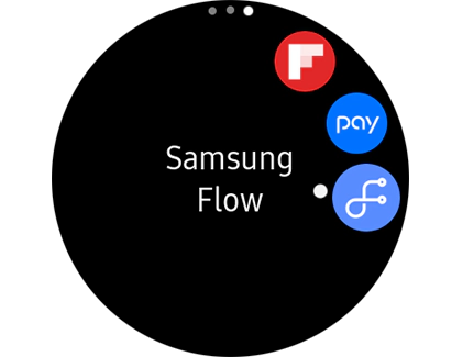 Samsung Flow on watch App screen