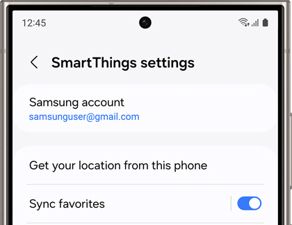 List of SmartThings settings