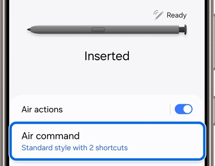 Air command highlighted