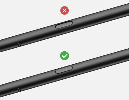 S Pen button stuck vs normal