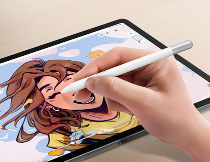 Creating a digital art with S Pen creator edition on Galaxy Tablet