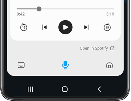 Music playing with Bixby Voice