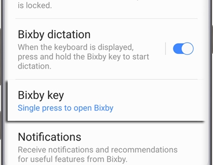 Bixby key highlighted on a Galaxy phone
