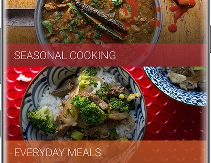 SEASONAL COOKING and EVERYDAY MEALS categories in Chef Collection app