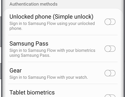 samsung flow not connecting