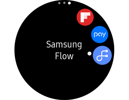 Samsung Flow on watch App screen