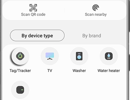 Tag/Tracker highlighted in the SmartThings app
