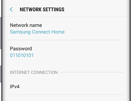SmartThings Connect Home network settings
