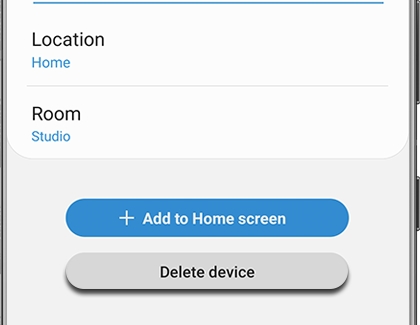 Delete device highlighted in the SmartThings app