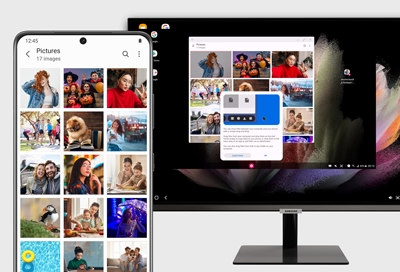 Transfer your files with Samsung DeX for PC