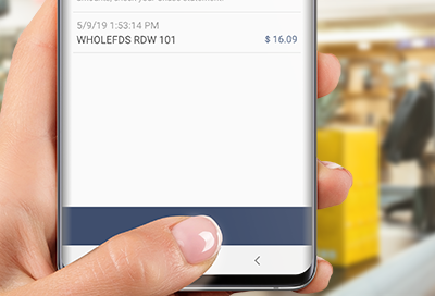 Recent transactions for groceries displayed in Samsung Pay