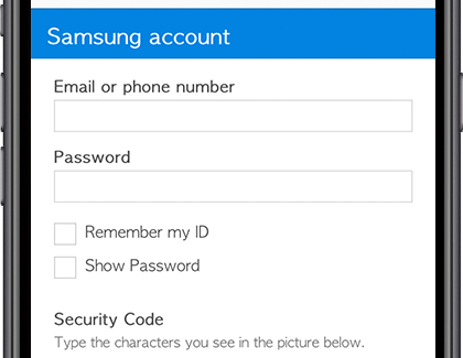 Sign Into Your Samsung Account for Samsung Health