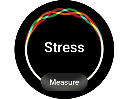 Measure button under Stress on a Galaxy watch