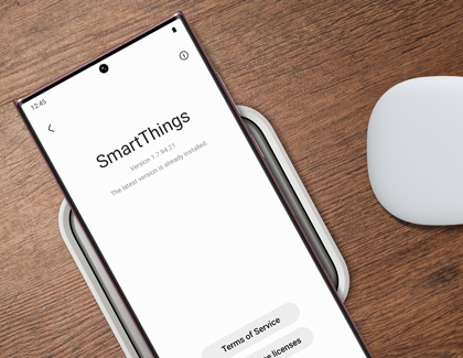 Updated SmartThings app must be running version 1.7.91 or higher.