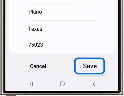 Samsung Health menu showing 'Edit profile' highlighted.