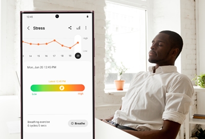 Measure your stress level with Samsung Health