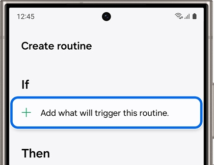 Creating Routine on SmartThings app