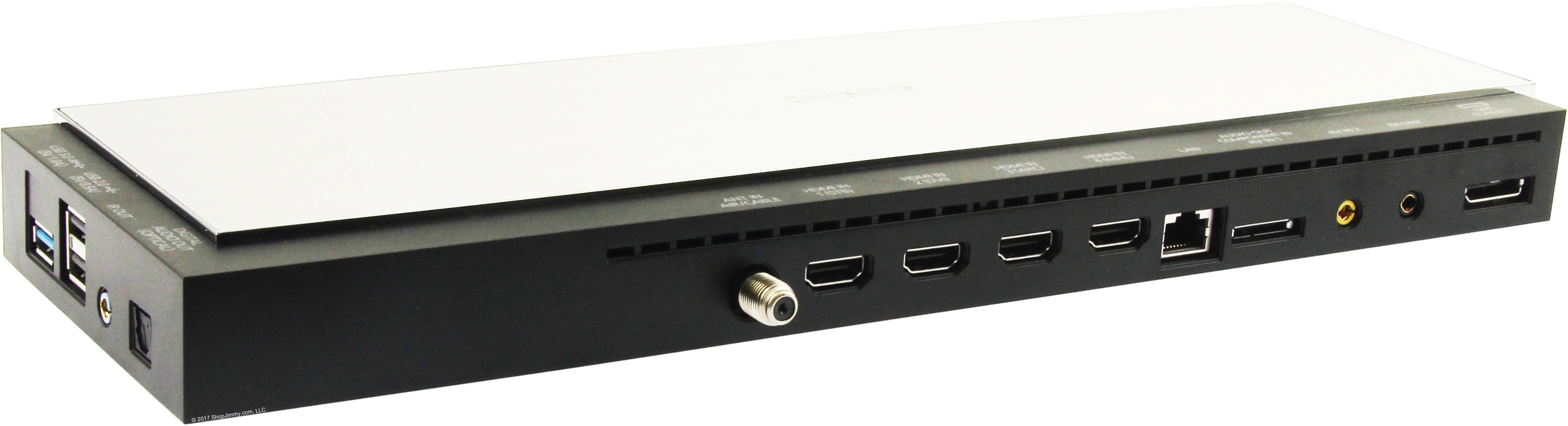 Which type of ports are available on Samsung One Connect box