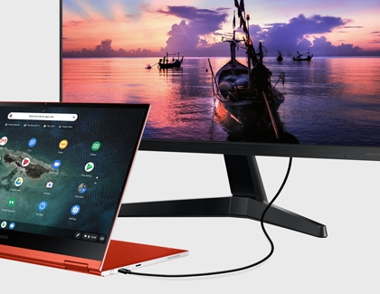 Connect Samsung Chromebook to external monitor using USB C - HDMI cable