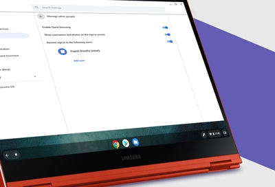 Control user access on your Samsung Chromebook
