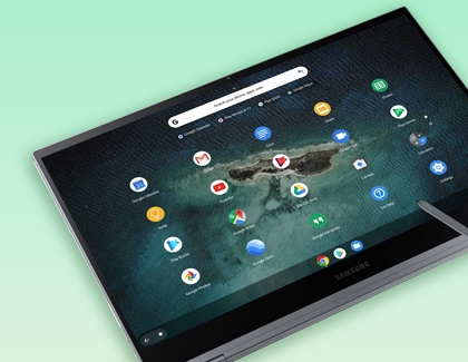 Tablet mode on Samsung Chromebook