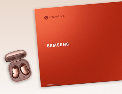 Samsung Chromebook and Galaxy Buds Live Bluetooth pair