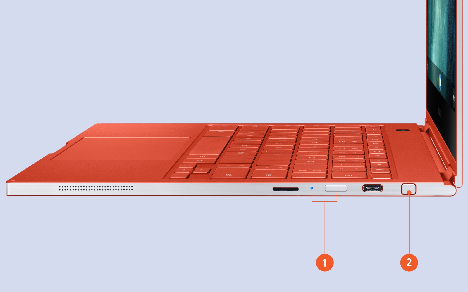 Galaxy Chromebook Right Side Controls