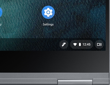 Battery life icon shown on Chromebook screen 