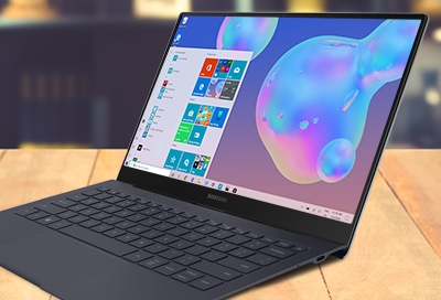 Apps screen displaying on Galaxy Book S