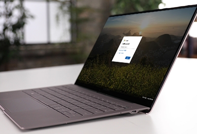 Create a Microsoft account on your Galaxy Book