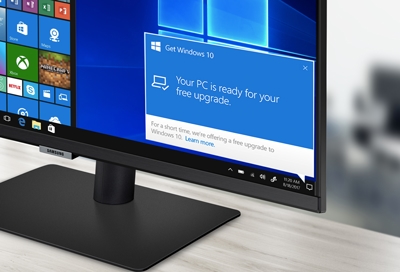 Get windows 10 upgrade information on Samsung PC