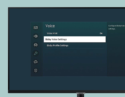 Bixby Voice feature displayed on Smart Monitor