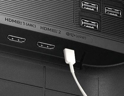 USB-C and HDMI ports on your Samsung